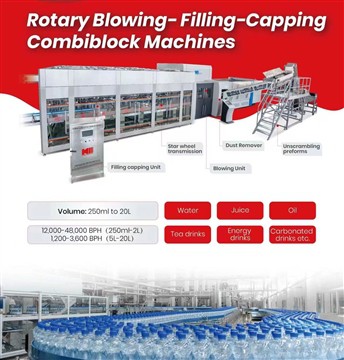 Blowing Filling Capping Combiblock Machine
